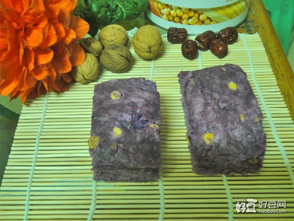 紫薯玉米发糕