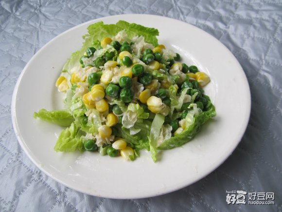 豌豆玉米生菜沙律