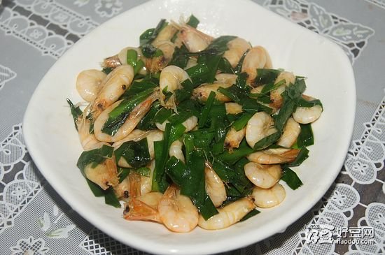 韭菜炒小白虾