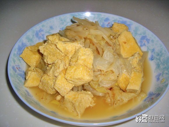 大白菜炖冻豆腐