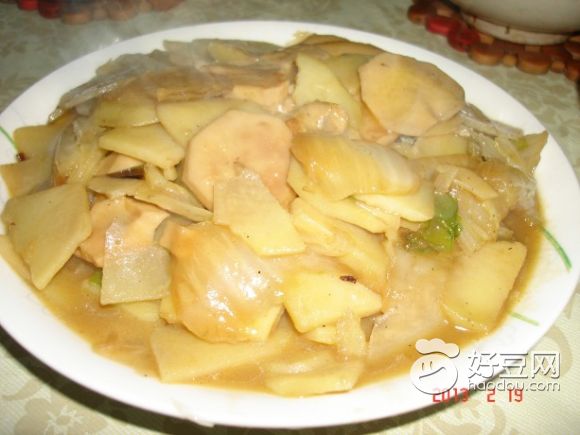 土豆炒白菜