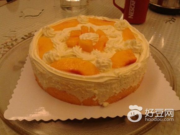 黄桃莫司蛋糕