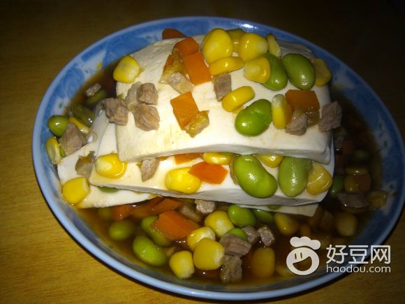 彩蒸豆腐