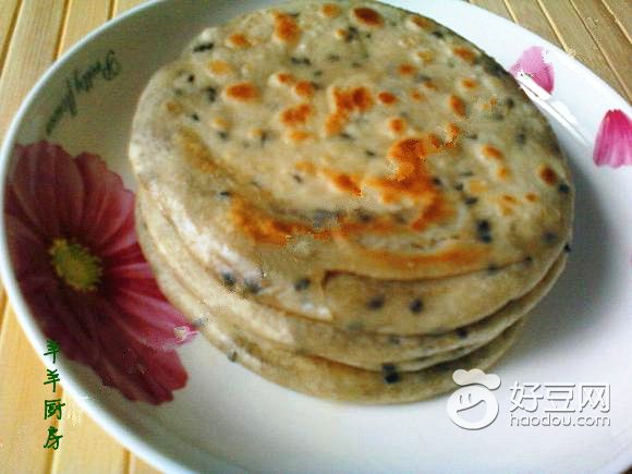 黑芝麻麻酱油饼