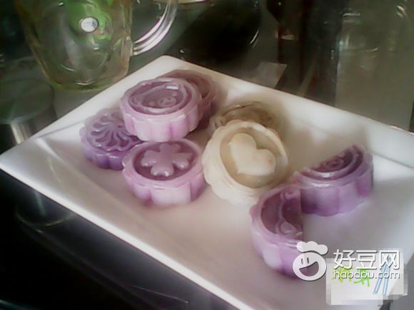 水晶紫薯饼