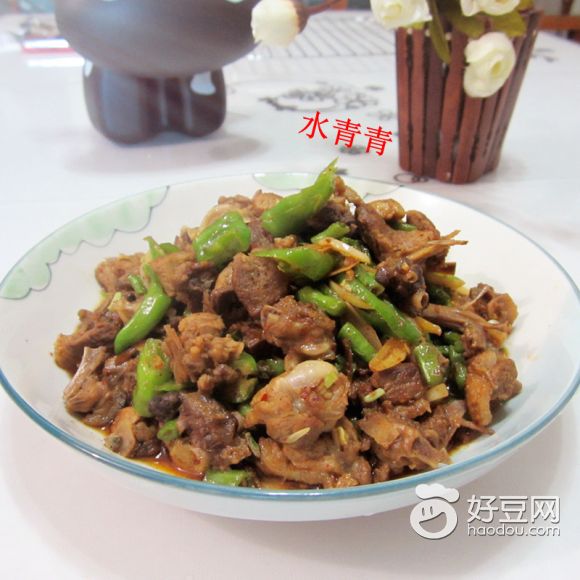 鲜豆角炒鸭