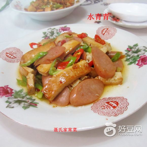 肉花肠烧豆腐