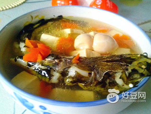 豆腐炖黄甲鱼