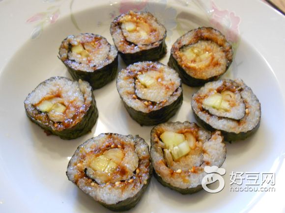 韩式青瓜肉松紫菜包饭