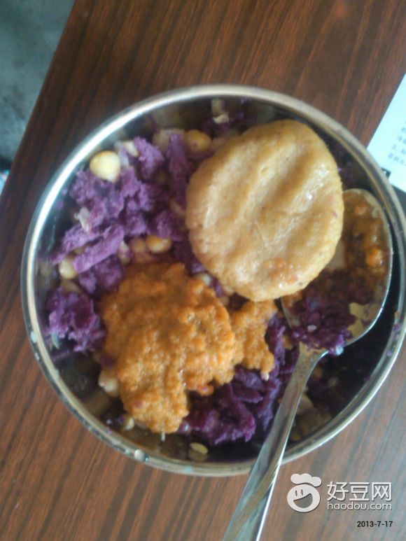 紫薯拌玉米