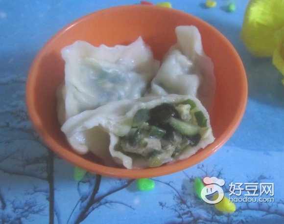 黄瓜肉丁水饺