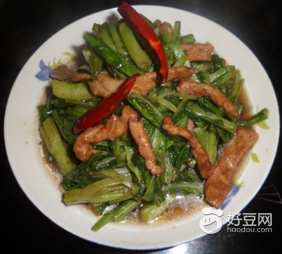 肉丝油麦菜