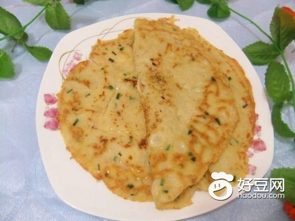 葱花豆渣薄饼