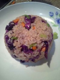 蜜汁叉烧味蔬菜炒饭