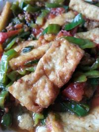 红烩虎皮豆腐