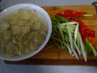 青蒜炒豆饼