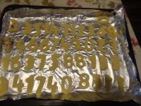 数字黄油饼干