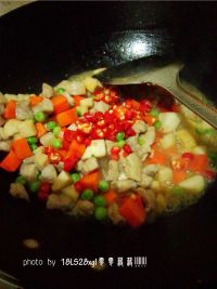 豌豆肉丁杏鲍菇