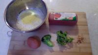 蔬菜鸡蛋海米粥