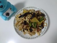 肉丝时蔬炒面