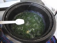 菠菜香肉粥
