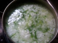 青菜瘦肉粥