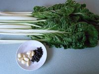 蒜头豆豉炒spinach