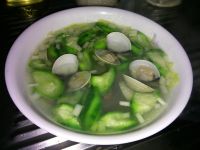 丝瓜滚白贝汤