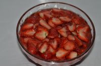 玫瑰草莓果酱