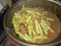 五花肉炒芸豆