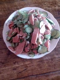 火腿炒黄瓜