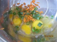胡萝卜炒腌制香椿芽