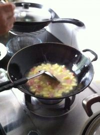 土豆炒火腿