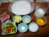 蔬菜培根早餐包