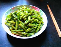 青椒炒四季豆