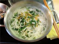 野韭菜面条汤