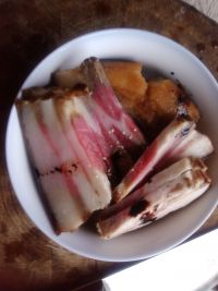 蒸腊肉