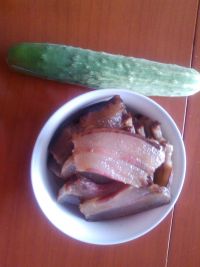 蒸腊肉