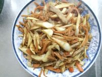 茭白胡萝卜炒肉