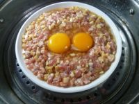 鸡蛋杏鲍菇蒸肉末