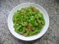 青椒榨菜炒毛豆