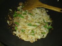 豆角肉末炒河粉