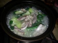 粉肠青菜汤