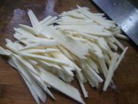 黄金针菇茭白炒面