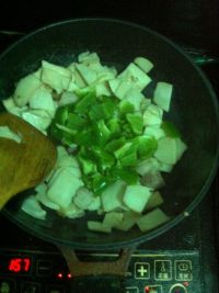 五花肉煸杏鲍菇