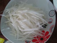 小银鱼炒白萝卜