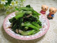 肉丝炒小白菜