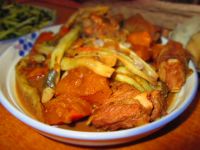 排骨炖豆角南瓜