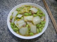 肉末毛豆炒娃娃菜