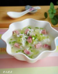 西芹火腿咸鲜粥